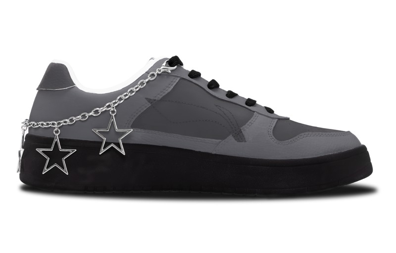 Кроссовки LINING Pontoon Boats Skateboarding Shoes Men Low-top Silver, черный