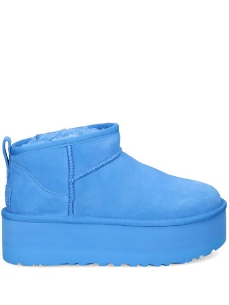 UGG классические ботинки на ультрамини-платформе, синий