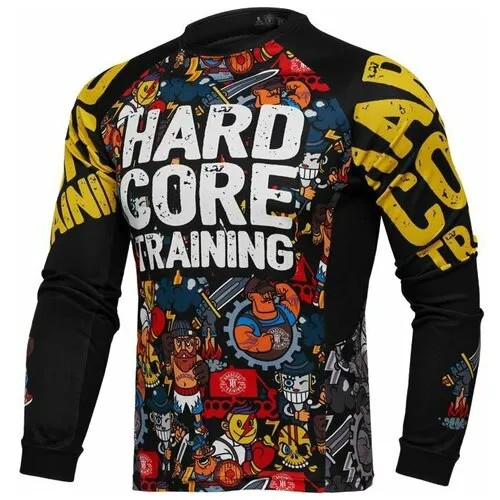 Лонгслив HARDCORE TRAINING, размер XXXL, желтый