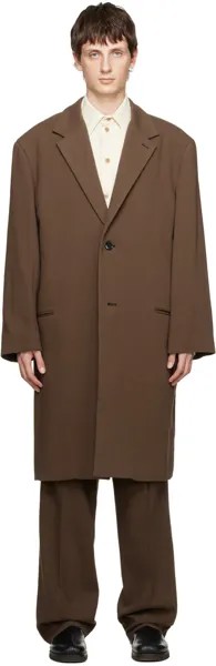 Коричневое пальто Chesterfield LEMAIRE