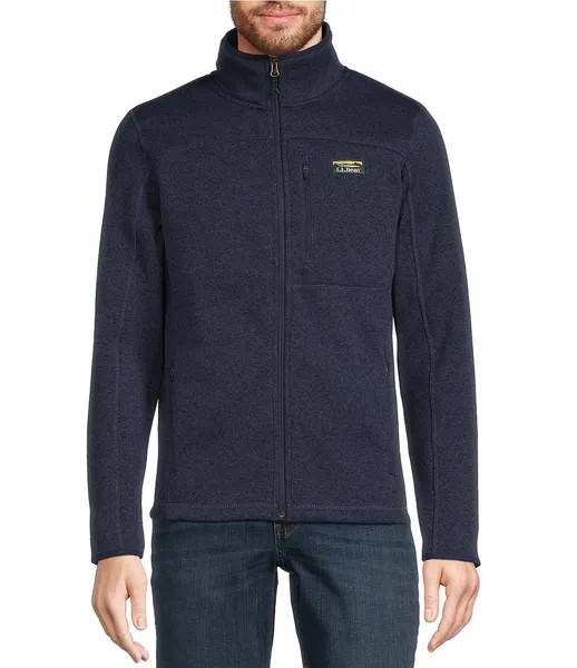 Флисовая куртка L.L.Bean с молнией во всю длину, синий