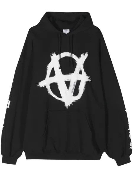 VETEMENTS худи с принтом Anarchy, черный