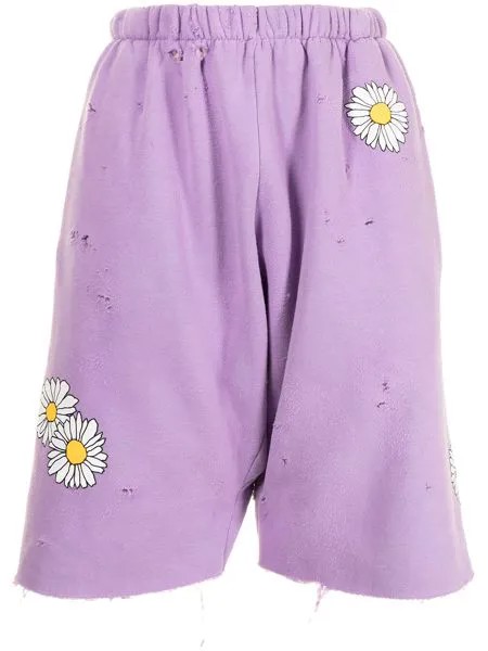 Natasha Zinko спортивные шорты с цветочным принтом