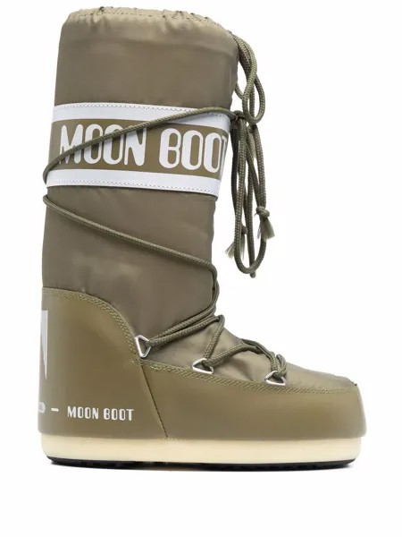 Moon Boot Kids дутые сапоги Icon со шнуровкой