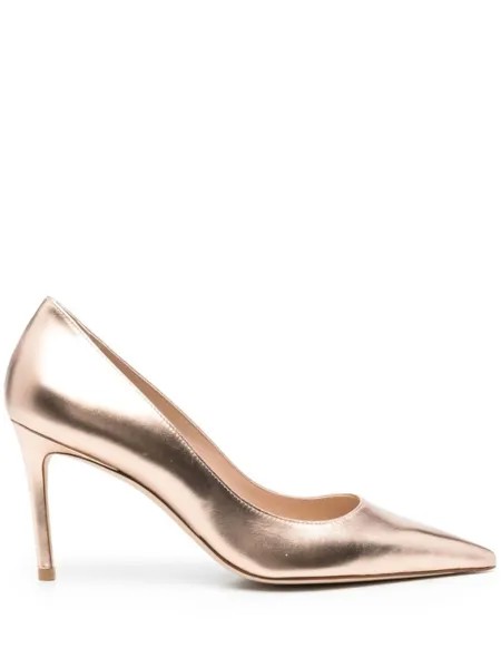 Stuart Weitzman туфли с эффектом металлик, розовый
