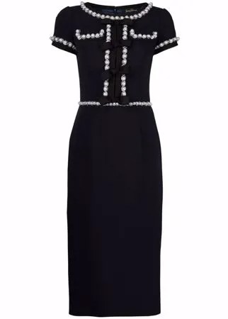 Jenny Packham декорированное платье миди