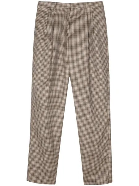 Lardini брюки в клетку, нейтральный цвет
