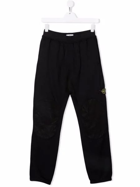 Stone Island Junior спортивные брюки с нашивкой-логотипом