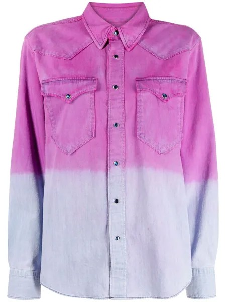 Isabel Marant Étoile рубашка Pitti Western с эффектом деграде