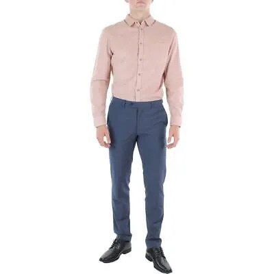 Мужская рубашка из хлопка с розовым вельветом Camden, повседневная рубашка на пуговицах, топ L BHFO 0812