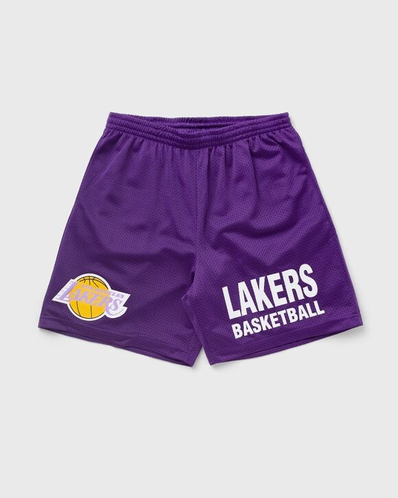 Шорты Mitchell & Ness Nba Gameday Mesh 7In Shorts Vintage Logo Lakers, фиолетовый