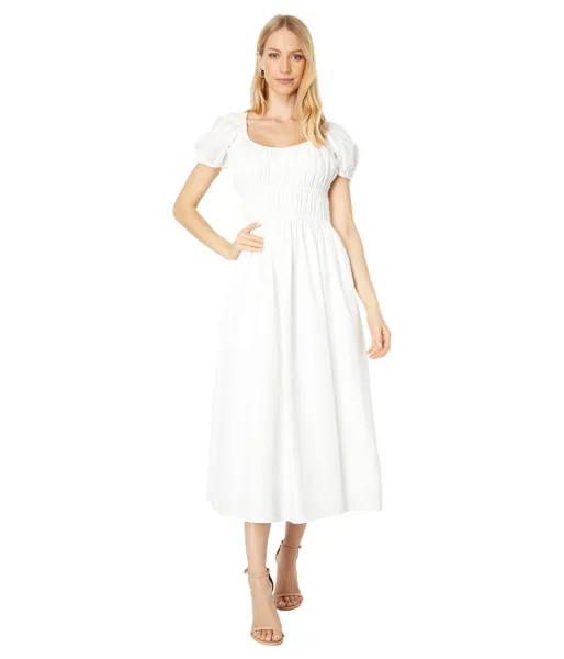 Платье Kate Spade New York, Seersucker Puff Sleeve Dress