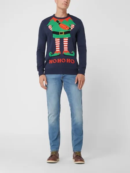 Рождественский свитер Montego, темно-синий