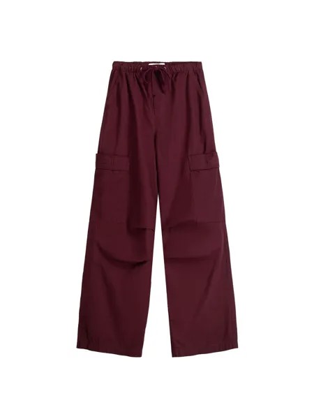 Брюки карго Bershka, цвет Grenadine