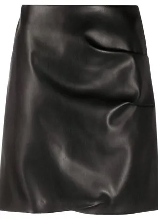 Patou юбка мини из искусственной кожи