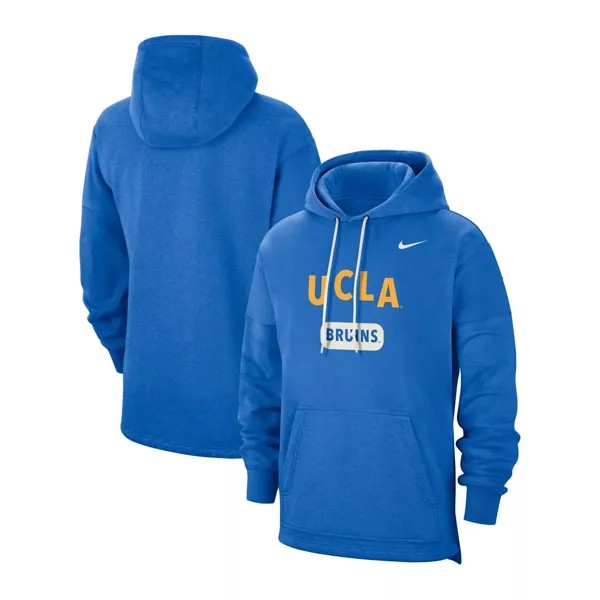 Мужская синяя толстовка с капюшоном UCLA Bruins Team Arch Fan Nike
