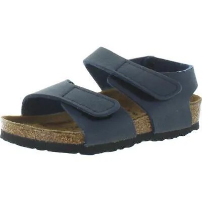 Темно-синие сандалии на плоской подошве с открытым носком Birkenstock для мальчиков 26 BHFO 4932