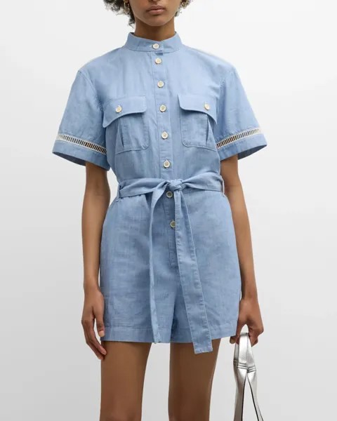 Комбинезон с поясом и короткими рукавами из коллаборации с High Summer Chloé, цвет Midnight