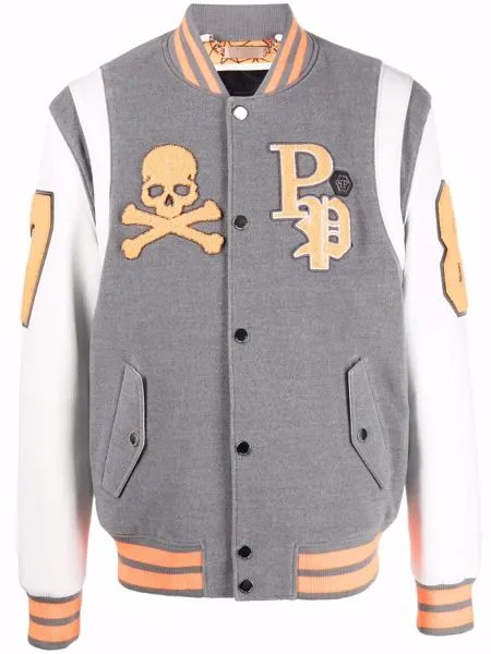 Philipp Plein бомбер с нашивкой