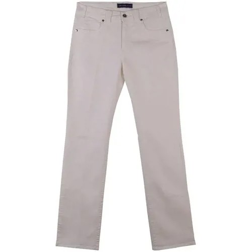 Джинсы Trussardi Jeans, средняя посадка, размер 48, белый