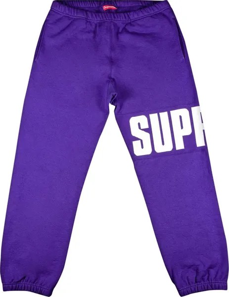 Спортивные брюки Supreme Rib Sweatpant 'Purple', фиолетовый
