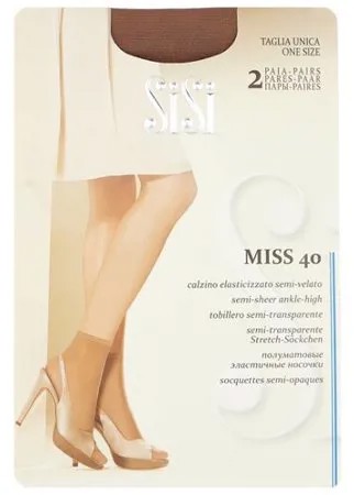Капроновые носки Miss 40 Den New 2 пары Sisi, 0 ( one size), daino