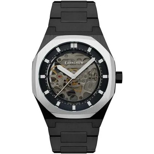 Наручные часы EARNSHAW Мужские часы Earnshaw Drake ES-8142-66, черный
