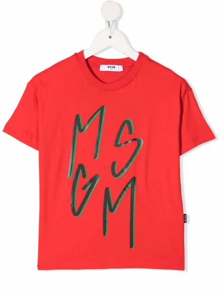 MSGM Kids футболка с логотипом