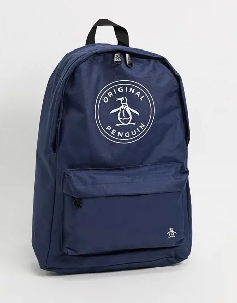 Original Penguins seine backpack in navy and white-Темно-синий