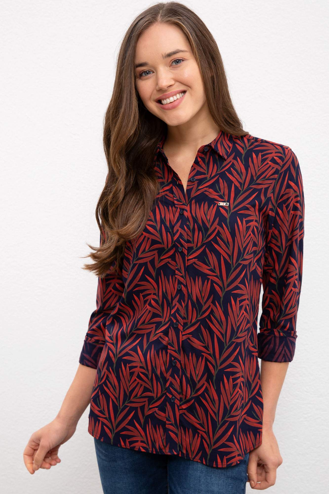 Рубашка женская U.S. POLO Assn. G082GL0040FORTUNA синяя 36
