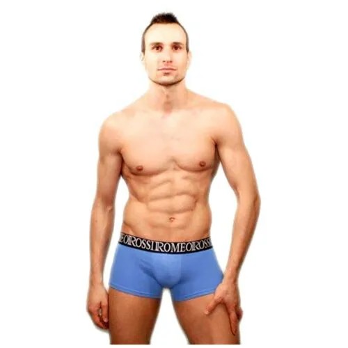 Мужские трусы боксеры голубые Romeo Rossi Bik Blue Boxers RR5002-9 M (46)