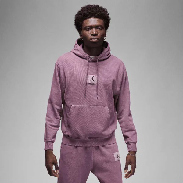 Толстовка M J ESSENTIAL STATEMENT WASHED FLEECE HOODY Jordan, цвет Lila