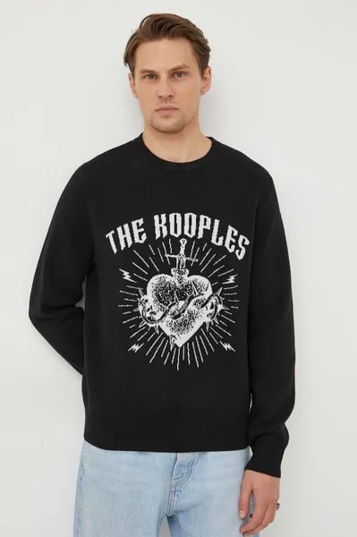 Свитер из смесовой шерсти The Kooples, черный