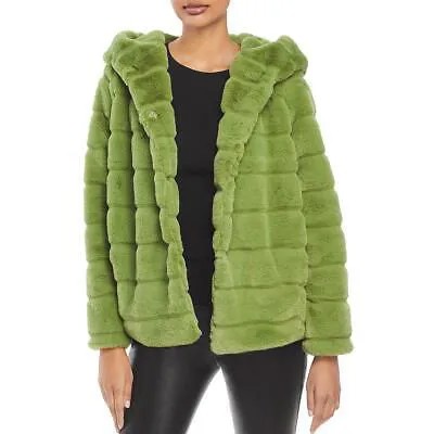 Apparis Женское зеленое стеганое короткое теплое пальто из искусственного меха Верхняя одежда S BHFO 7719