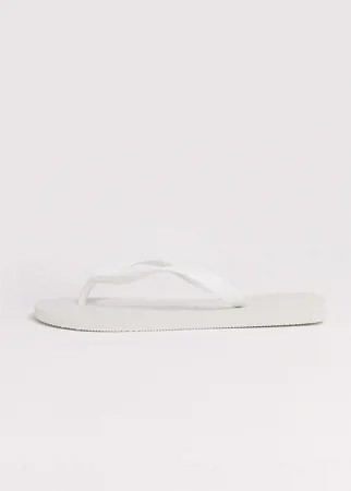 Белые шлепанцы Havaianas-Белый