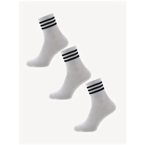 Носки мужские спортивные ARAMIS, набор из 3 пар, размер 23 (37-38), цвет белый, черный