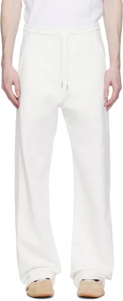 Белые спортивные штаны на кулиске Dries Van Noten