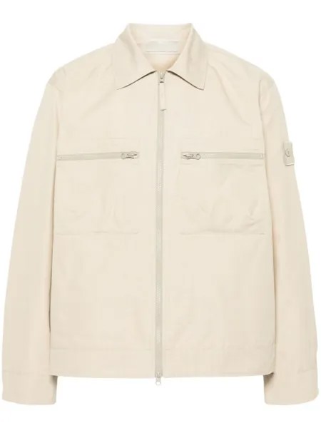 Stone Island куртка Ghost с нашивкой Compass, нейтральный цвет