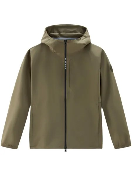 Woolrich двухслойная куртка Pacific с капюшоном, зеленый