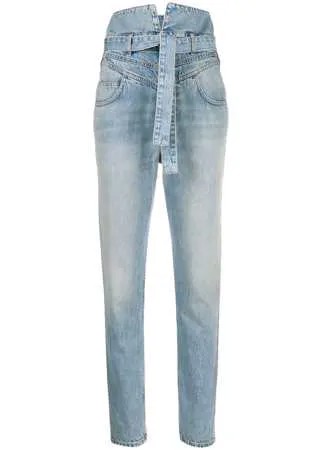 The Attico джинсы прямого кроя с завышенной талией