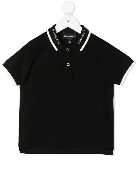 Emporio Armani Kids рубашка поло с короткими рукавами и логотипом