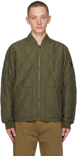 Зеленый стеганый бомбер Defender Polo Ralph Lauren