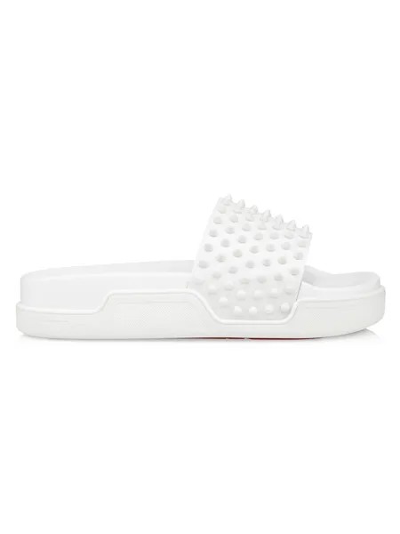 Кожаные шлепанцы с шипами для бассейна Christian Louboutin