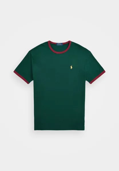 Базовая футболка CLASSIC FIT JERSEY CREWNECK T-SHIRT Ralph Lauren, темно-зеленый