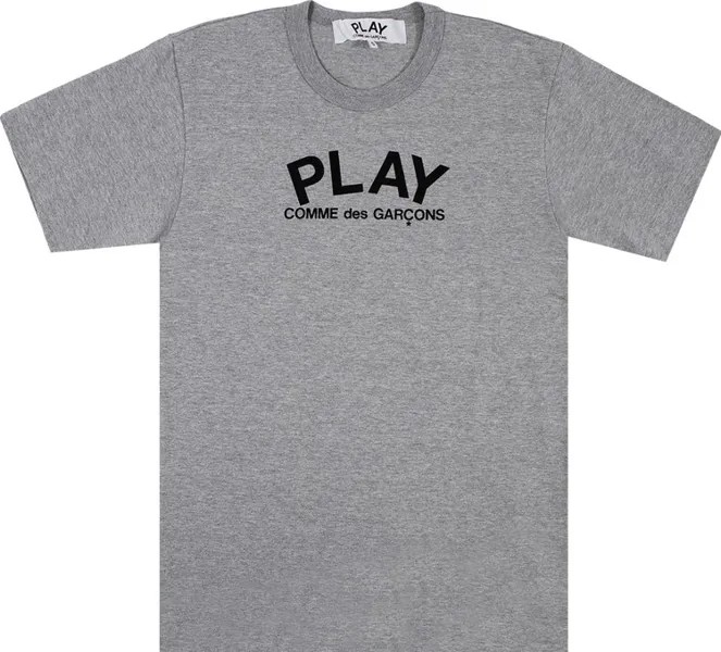 Футболка Comme des Garçons PLAY Heart Logo Short-Sleeve T-Shirt 'Grey', серый