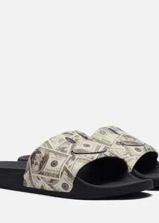 Сланцы женские Chinatown Market Smiley Money Line Slides черные 10.5-12 US