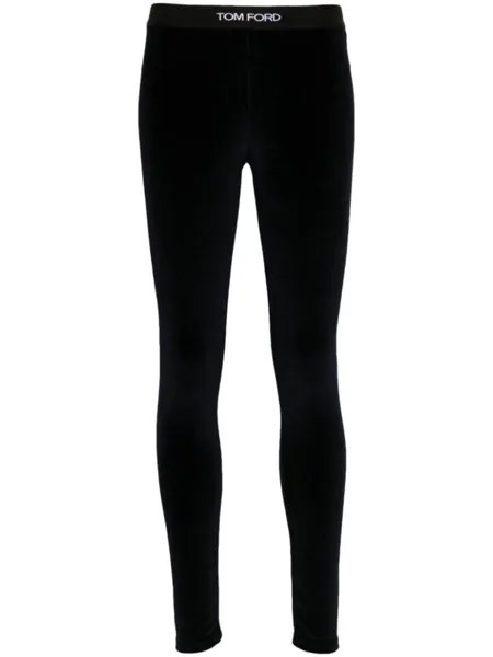 TOM FORD фирменные леггинсы, синий