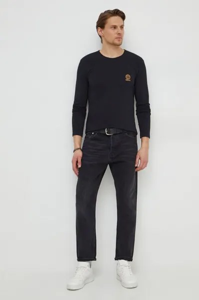 Лонгслив Versace, черный