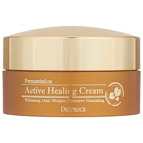 Deoproce Fermentation Active Healing Cream Кислородный крем для лица против морщин, 100 г