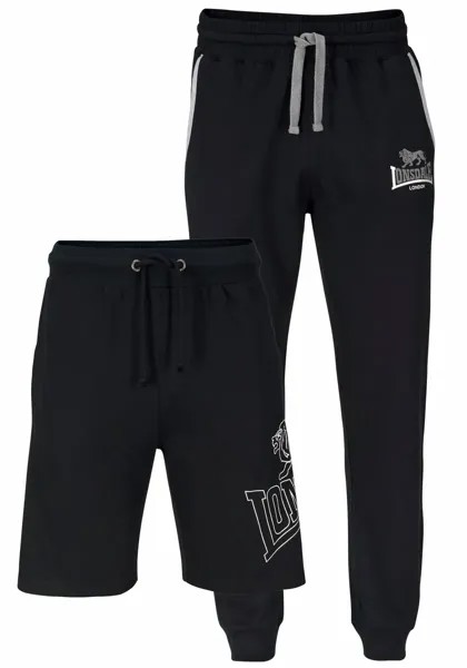 Комплект спортивных штанов Lonsdale: спортивные штаны и шорты, черный